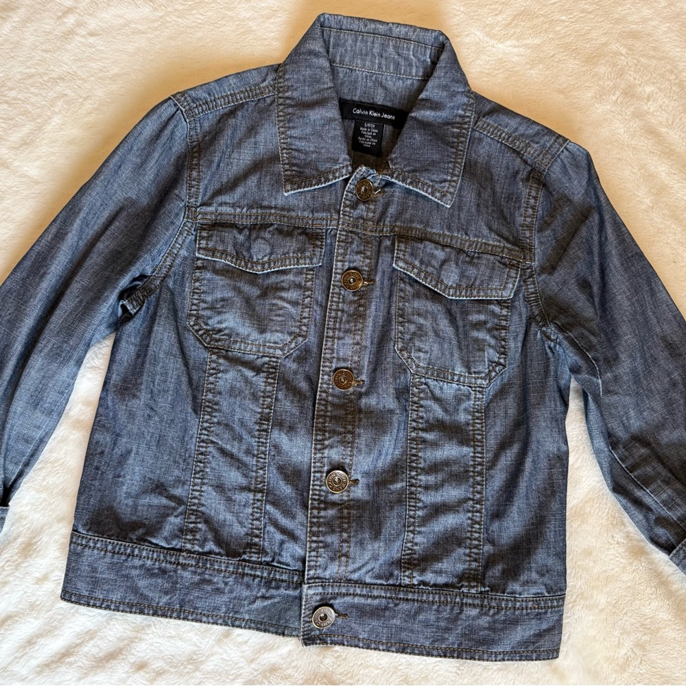 Calvin Klein Jeans Kids Dark Blue Denim Jacket